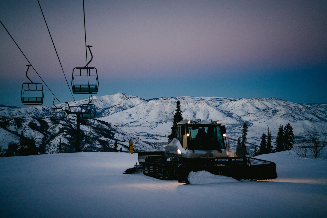 Ski Slope Groomer Snow Groomers Visit Utah